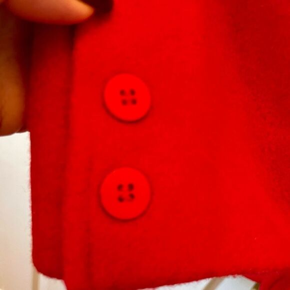 RED WOOL BLEND BLAZER BY LIZ CLAIBORNE SIZE 10 - Picture 5 of 6